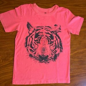 Tea Collection Neon Pink Graphic short Sleeve Tee Unisex Size 12